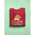 thumbnail image 3 of This Is My Christmas Pajama Sweatshirt Men -Image by Shutterstock, Male x-Large, 3 of 4