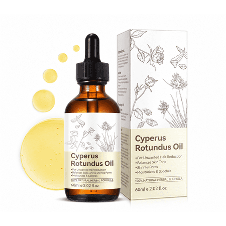 1 Pack Cyperus Rotundus Oil for Hair Removal, 100% Pure & Natural, Balances Skin Tone, Suitable for All Skin Types, 2.02 fl.oz