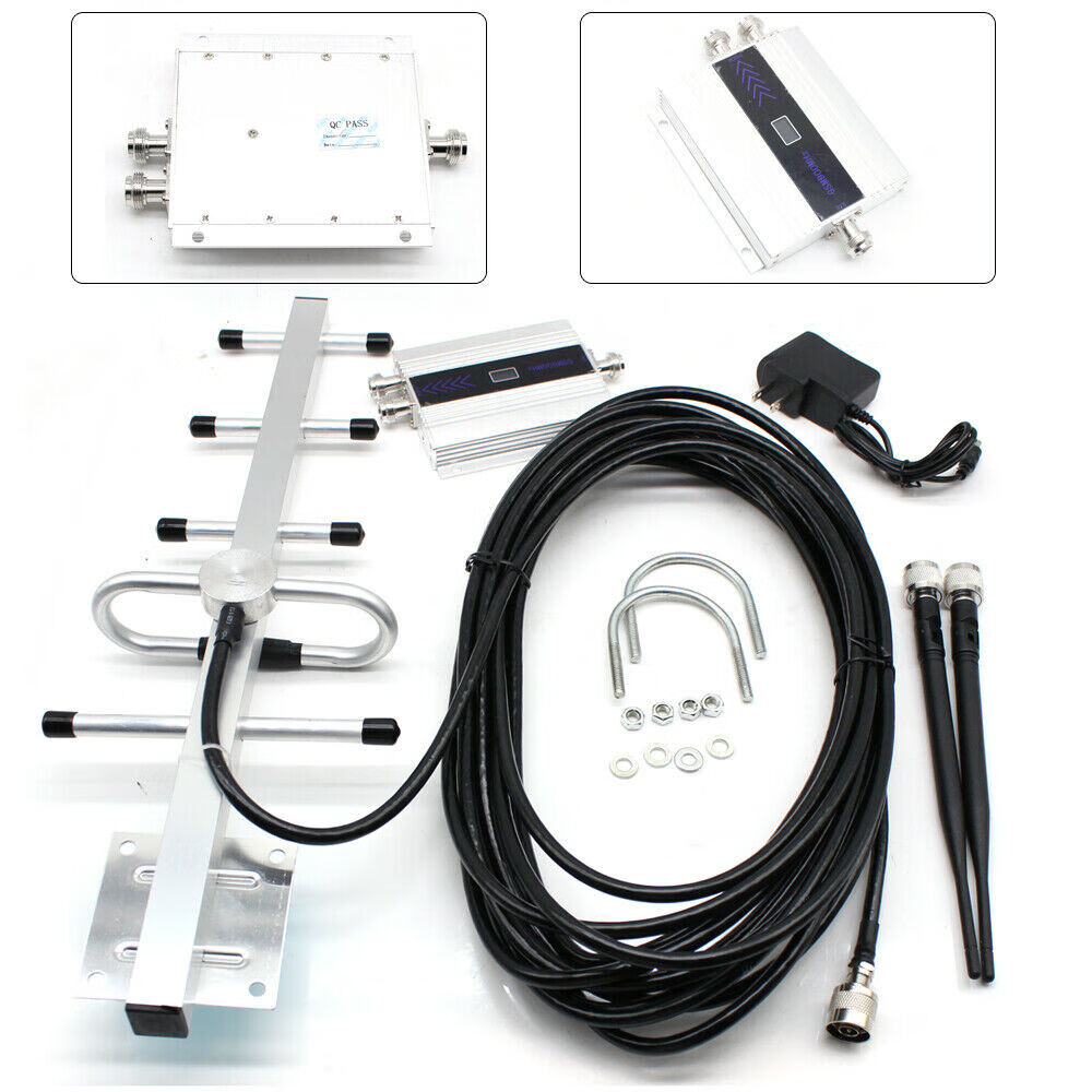Cell Phone Signal Booster Amplifier Repeater GSM 900MHz Mobile 2G 3G 4G Yagi Kit