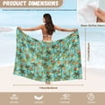 thumbnail image 7 of Yuyamidu Palm Tree Sarong Wraps for Women Hawaiian Flower Semi-Sheer Swimsuit Coverup Comfortable Bikini Swimsuit Cover Ups Lightweight Chiffon Beach Cover Ups for Women, 7 of 7