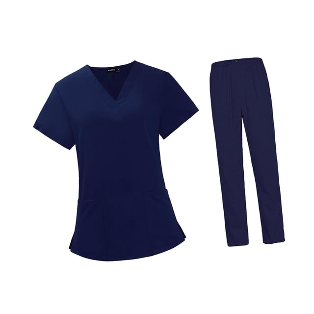 Conjunto de uniforme de enfermera para mujer Fernando ropa de trabajo de secado rápido L