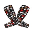 thumbnail image 2 of Uemuo Houndstooth Green Red Printed Arm Sleeves, Cooling UV Sun Protection Sports Compression for Men/Women, 2 of 8