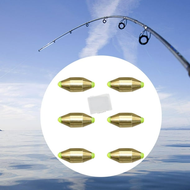 Pesos de pesca Cola de cobre extraíbles para pesca en agua salada 3.0 6 piezas