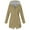 Khaki, variant on gakvbuo Women Solid Color Rain Jacket Outdoor Hooded Windproof Loose With Pocket Coat
