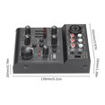 thumbnail image 1 of Console de mixage o compacte à 5 canaux, interface o USB, égaliseur 2 bandes, effet d'écho intégré pour enregistrement DJ, diffusion en direct, 1 of 4