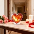 thumbnail image 7 of Uuiauoio Acrylic Decorative Sign Valentine'S Day Angel Crystal Heart 2D Flat Print Acrylic Decorative Desktop Decoration for Home Office Garden with Stand, 7 of 7