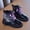 Black, variant on LvhaoGJOB Girls' Ankle Boots for Snow Play - Lace-Up Design, Side Zipper