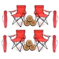thumbnail image 1 of 4 Piezas Silla Para Acampar Plegable Camping Playa Y Pesca, 1 of 8