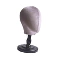 thumbnail image 1 of Soporte para cabeza de peluca, soporte para sombreros, para exhibición de pelucas, tejido, trenzado de cabello, venta al por menor Base negra, 1 of 9