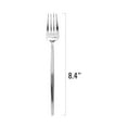 thumbnail image 2 of Smarty 8.4" Shiny Silver Moderno Disposable Plastic Dinner Forks 300ct, 2 of 5