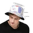 thumbnail image 3 of ZICANCN Cartoon Hand Boho Moon Bucket Hat, Unisex Print Double-Side-Wear Bucket Hat for Golf Fishing Beach Outdoor, 3 of 5