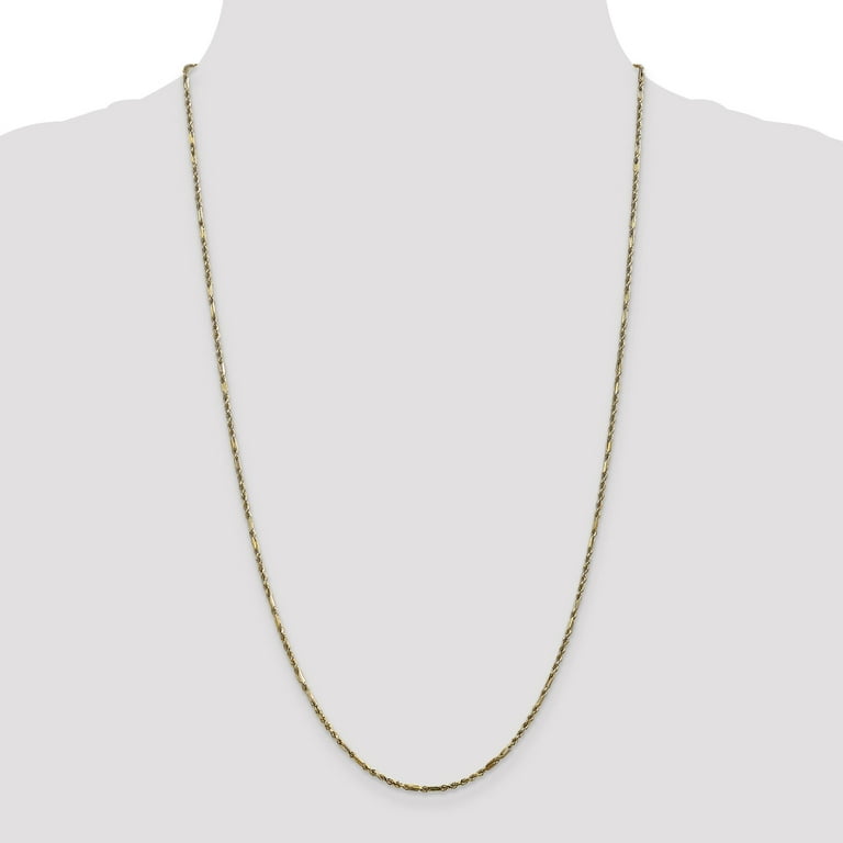 Gold milano rope sales chain