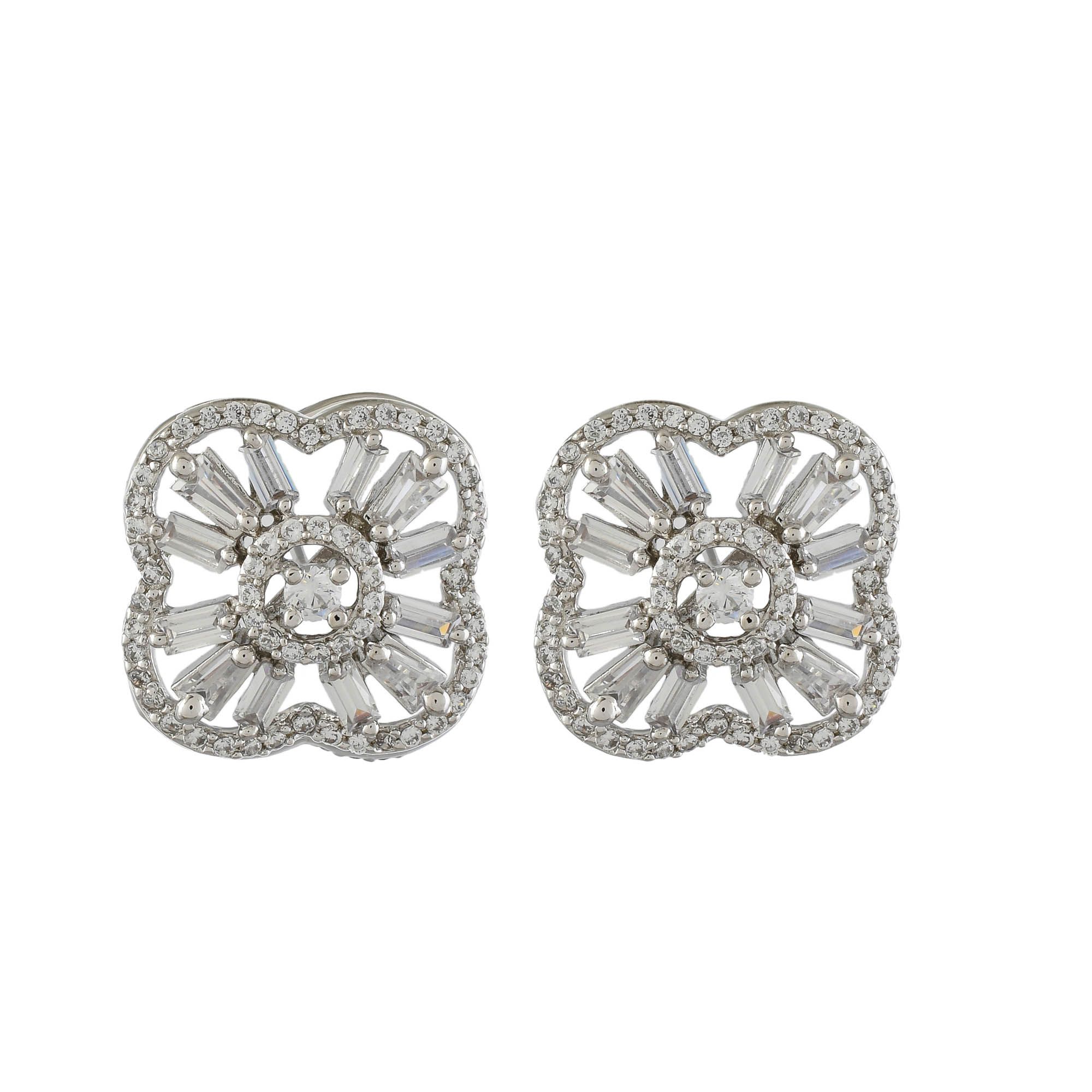 cubic zirconia diamond studs