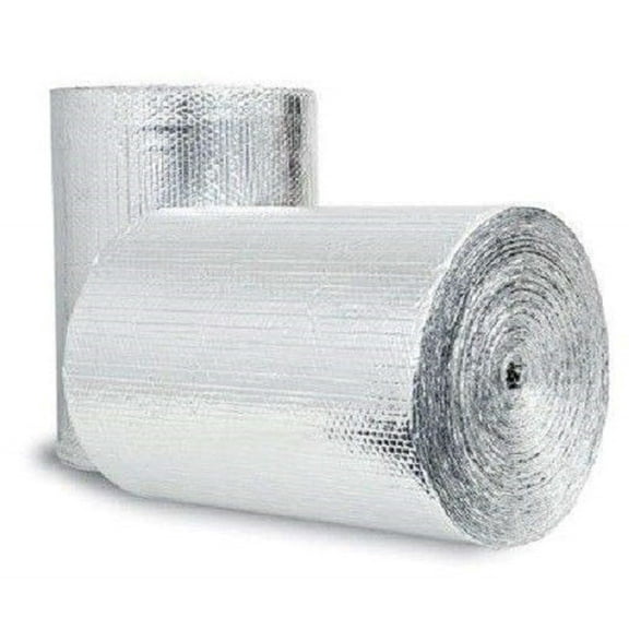 Bubble FOIL REFLECTIVE Insulation Radiant Barrier 4ft x 4ft R7 Flame Resistant