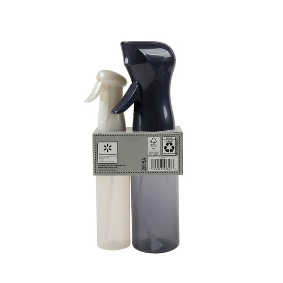 Equate Continuous Spray Bottle Set, 2 Pack