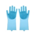 thumbnail image 2 of Guantes de silicona para lavar platos, guantes para tareas domésticas, finos, antideslizantes, anticalor, limpieza de cocina, cepillo mágico, protección laboral, 2 of 5