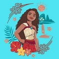 thumbnail image 2 of Girl's Moana 2 Fearless Adventurer Moana Portrait  Graphic T-Shirt, 2 of 3