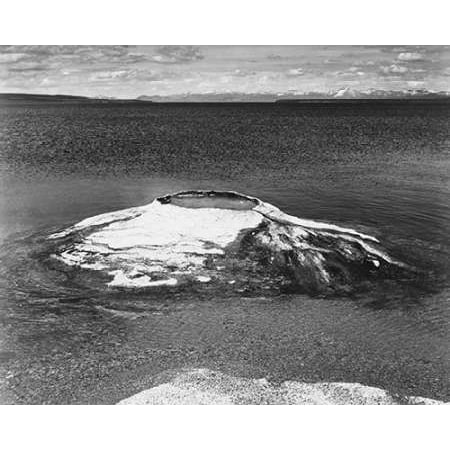 - The Fishing Cone - Yellowstone Lake Yellowstone National Park Wyoming ca 1941-1942 Poster Print by Ansel Adams