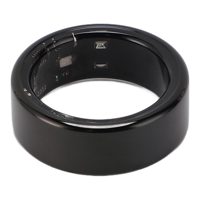 Smart Ring, Smart Fitness Tracker Ring Water Resistant Stylish Sleep Tracker for Daily Use Black,Gold