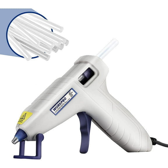 WORKPRO Mini Hot Glue Gun Kit, 20pcs Hot Glue Sticks Included