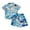 Sky Blue, variant on Hiijoy Toddler Boys Hawaii Vacation Outfit Short Sleeve Beach Shirt Shorts Set, Sizes 12M-5T