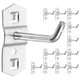 thumbnail image 1 of 12 ganchos para tablero perforado de pared, ganchos de almacenamiento de metal para colgar herramientas., 1 of 6