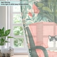 thumbnail image 4 of Yayeee Window Curtains Light Filtering 63"x42" Grommet Panel Pair Home Living Room Decor, Pink and White Cat, 4 of 7