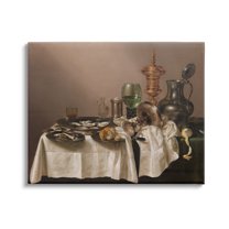 Stupell Industries Still Life with Gilt Cup Willem Claesz Classic Painting Painting Gallery Wrapped Canvas Print Wall Art, Design by one1000paintings