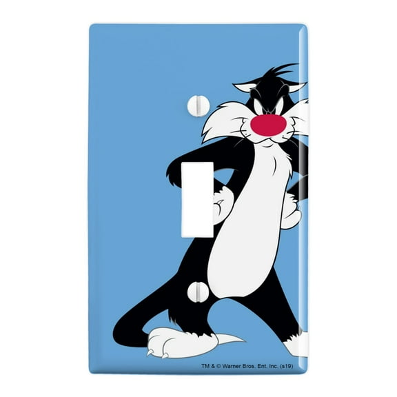 Looney Tunes Sylvester Plastic Wall Decor Toggle Light Switch Plate Cover