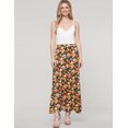 thumbnail image 2 of Doublju Women's Slit Front Color Buttoned Closure Maxi Skirt With Plus Size, 2 of 5