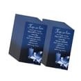 thumbnail image 4 of 50 tarjetas de condolencia, tarjetas de oración para funerales, centro de mesa multifuncional con mensajes reflexivos para servicios funerarios y azul, 4 of 8