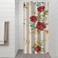 thumbnail image 2 of Pioneer Flower Floral Print Pattern Shower Curtain 36"x72" ,Bathroom Decorative Shower Curtains Set with 12 Hooks,Modern Waterproof Washable Shower Curtain, 2 of 6