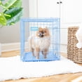 thumbnail image 4 of Carlson Pet Products Compact Deluxe Metal Dog Crate with Pan, Blue, Small, 24"L, 4 of 11