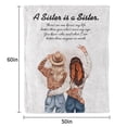 thumbnail image 2 of KAAYEE Sister Gifts Blanket, Sister Birthday Gifts from Sister, Gifts for Sister on Mothers Day, Christmas, to My Sister Throw Blanket, 60" x 50" ,White, 2 of 6