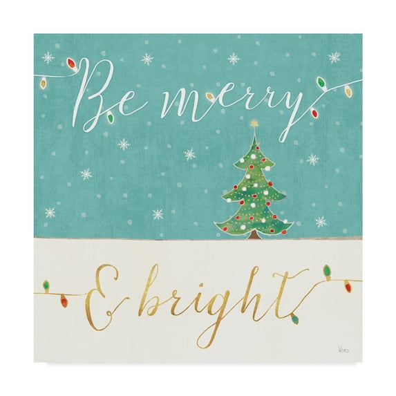 Trademark Fine Art 'Underlined Christmas II' Canvas Art by Veronique Charron