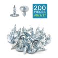 thumbnail image 2 of IMScrews - Tornillos para madera con cabeza de armadura #8 x 1/2 pulgadas, 200 piezas, arandelas, tornillos autorroscantes de listón grande para madera/MDF/plástico, 2 of 5