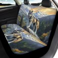 thumbnail image 4 of Pzuqiu Rainbow Heart Car Seat Covers 3 PCS, Car Seat Covers Full Set Polyester Fabric Breathable Full Surround for most Cars Truck Sedans, 4 of 10
