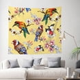 thumbnail image 2 of Daiia Beautiful Bright Birds And Flowers Pattern Tapestry 60x51 Inches Wall Hanging Tapestry Artistic Wall Hanging Bedroom Wall Decor Living Room Tapestry Dorm Room Decor, 2 of 9