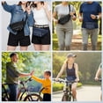 thumbnail image 7 of Bocaoying 2 Pack Multi-Pockets Fanny Packs for Men Women, Crossbody Bag Waist Bag with 6-Zipper Pockets and Adjustable Straps, Water Repellent Bum Bag for Outdoors Sports Travel Hiking Running, 7 of 7