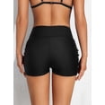 thumbnail image 4 of Charmo Womens Swim Shorts Cross Waist Drawstring Swimsuit Bottoms Workout Boardshort, 4 of 5