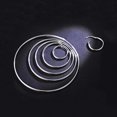 thumbnail image 2 of Hoop Earrings Sterling Silver Polished Round Circle Endless Earrings Diameter 20,30,40,50,60,70,80mm Ref: 4225, 2 of 5