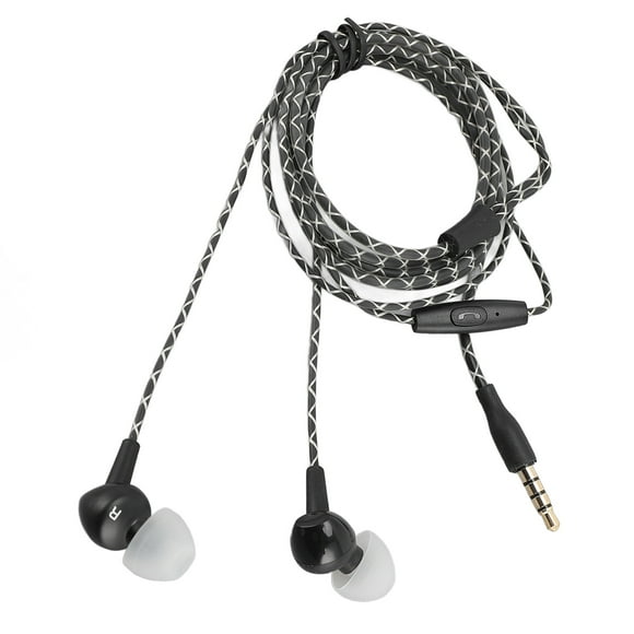 Wired Earbuds, Professional in Ear Headphones with Microphone, 4 Replacement Ear Tips, 3.5 Mm Jack Noise Isolating Earbuds for Smartphones PC Tablet
