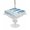 Ivory, variant on Outdoor Tablecloth with Umbrella Hole for Patio/Picnic/Party/Camping, Ocean Seahorse Waterproof Table Cloth Round Cover Washable, Summer Coastal Animal Ombre Blue (Dia 54")