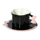 thumbnail image 1 of Taza de cerámica para café, taza de agua, regalo creativo para mujeres, linda para beber agua, de té para cumpleaños, cocina, inauguración de la casa Negro Rosa, 1 of 8