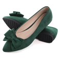 thumbnail image 3 of Zapatillas de ballet SAILING LU para mujer, de gamuza, color verde, talla 10, 3 of 7