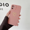 thumbnail image 2 of iPhone 12 Mini Case for Girls,Cute Phone Cases Women Heart Pattern Soft Silicone Protective Cover for iPhone 12 Mini 5.4 inch -Pink, 2 of 8