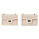 thumbnail image 1 of Bolso Tejido Paja Con Perlas para Mujer Playa Informal Cuadrado Correa Cadena Elegante (S), 1 of 8