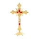 thumbnail image 2 of Reliquias de la Iglesia Figuras Crucifijo Jesucristo en el estrado Cruz Crucifijo de pared Dorado, 2 of 9
