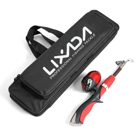 Graphite Telescopic Rod - Lixada Portable Telescopic Fishing Rod and Closed Fishing Reel Combo