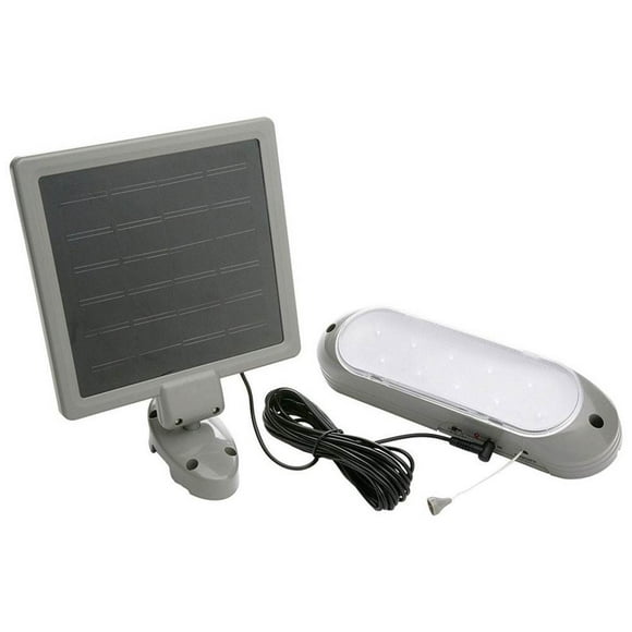 Designers Edge 10 LED Rechargeable Solar Panel Shed Light w/ 2 Brightness Modes